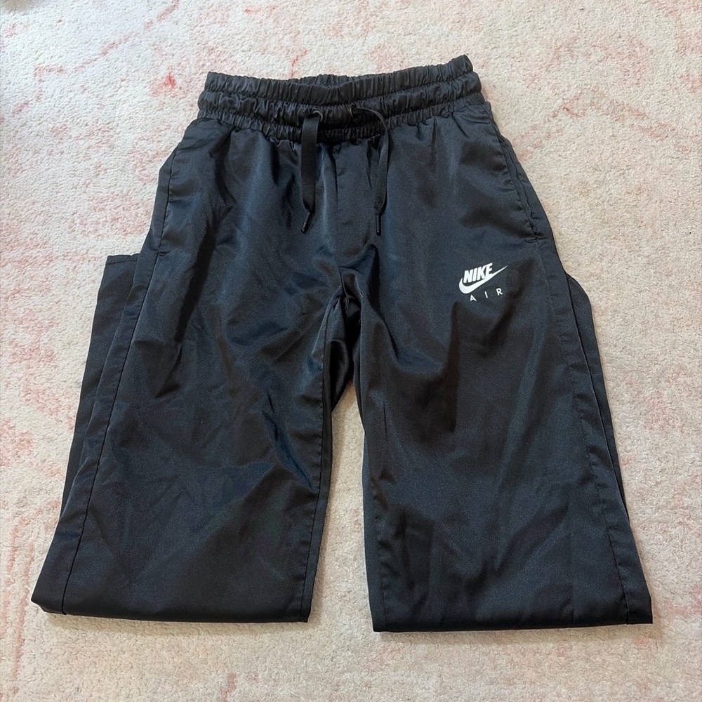 Nike Air Black Track Pants with White Logo